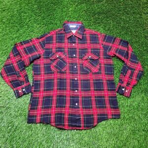 VTG 90s Grunge Plaid Flannel Shirt Mens M Oversized Baggy (Fits L)